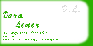 dora lener business card